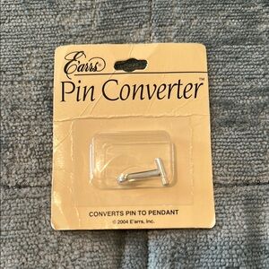 New E’arrs Silver Tone Pin Converter